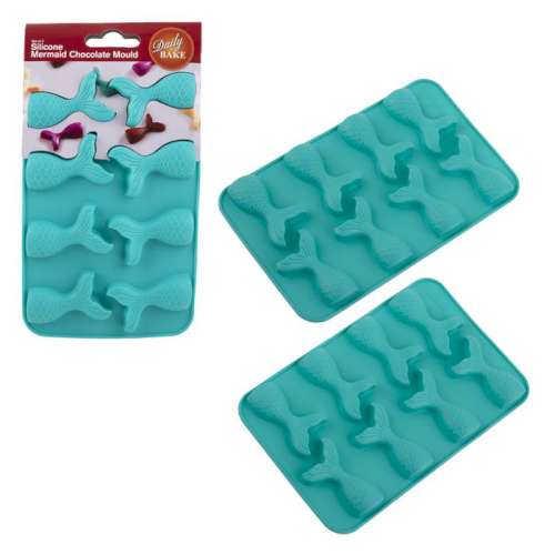 Silicone Mermaid Chocolate Mould - Click Image to Close